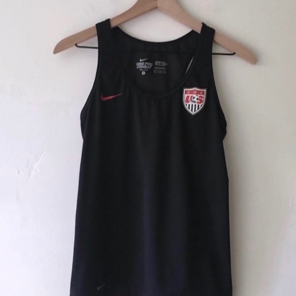 Nike black Pro combat dri-fit tank top mesh back